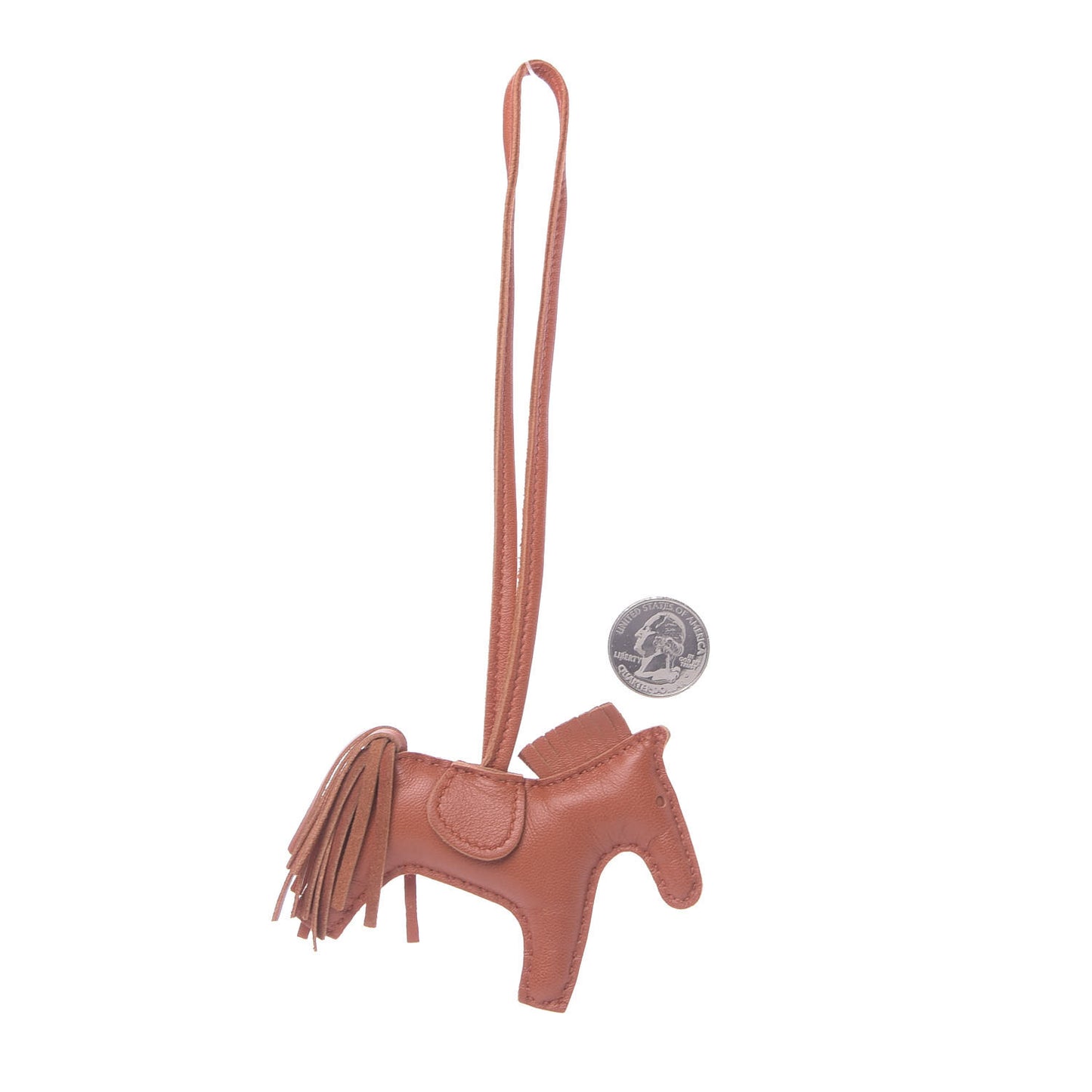 Milo Lambskin Grigri Rodeo Horse Bag Charm PM Cornaline