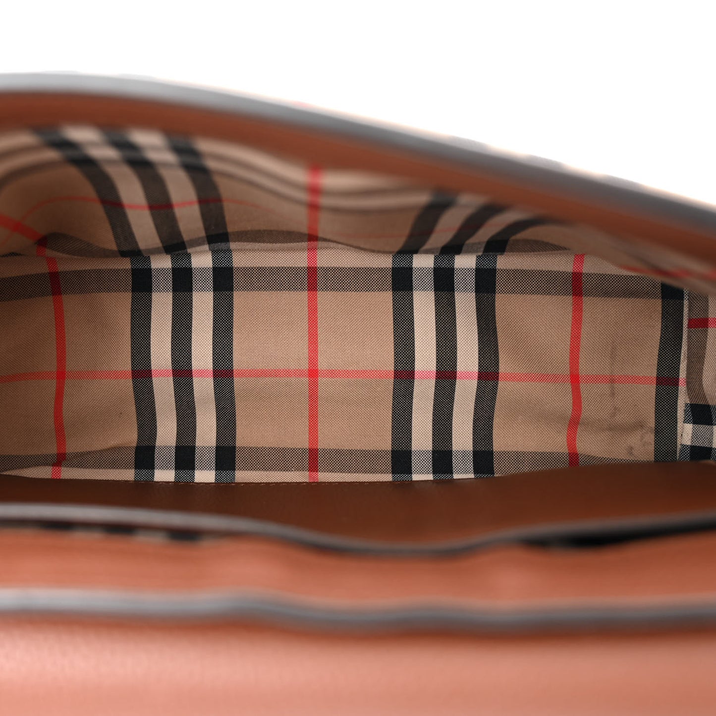 Calfskin Vintage Check Note Crossbody Bag Tan