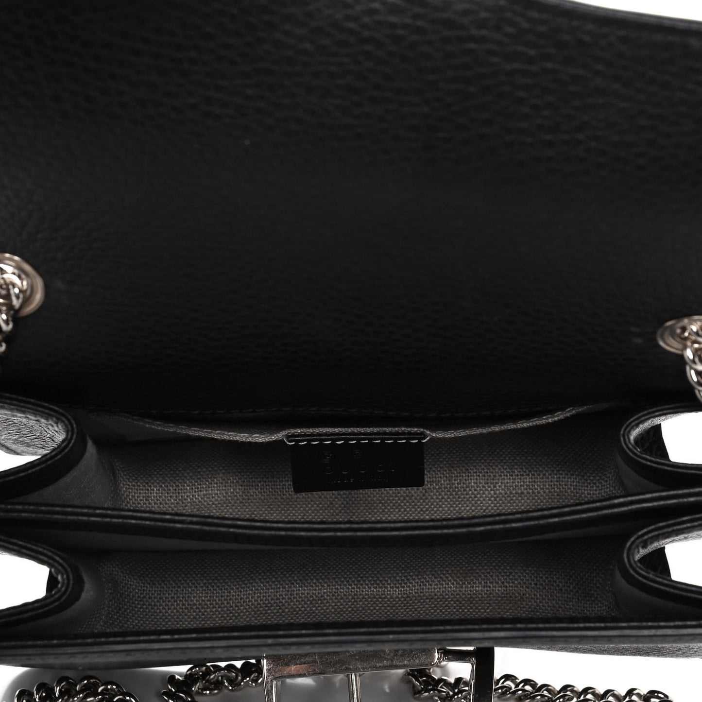 Dollar Calfskin Small Interlocking G Shoulder Bag Black