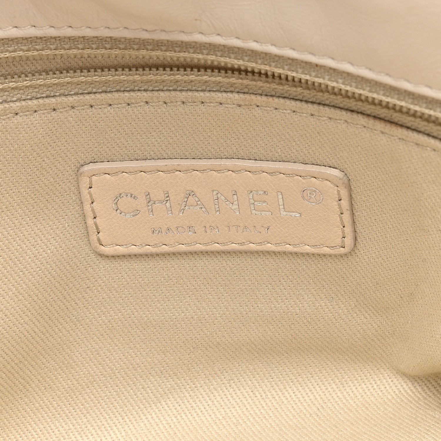 Chanel Glazed Goatskin Double Stitch Flap Ivory 6 of 10
