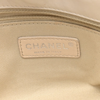 Chanel Glazed Goatskin Double Stitch Flap Ivory 6 of 10