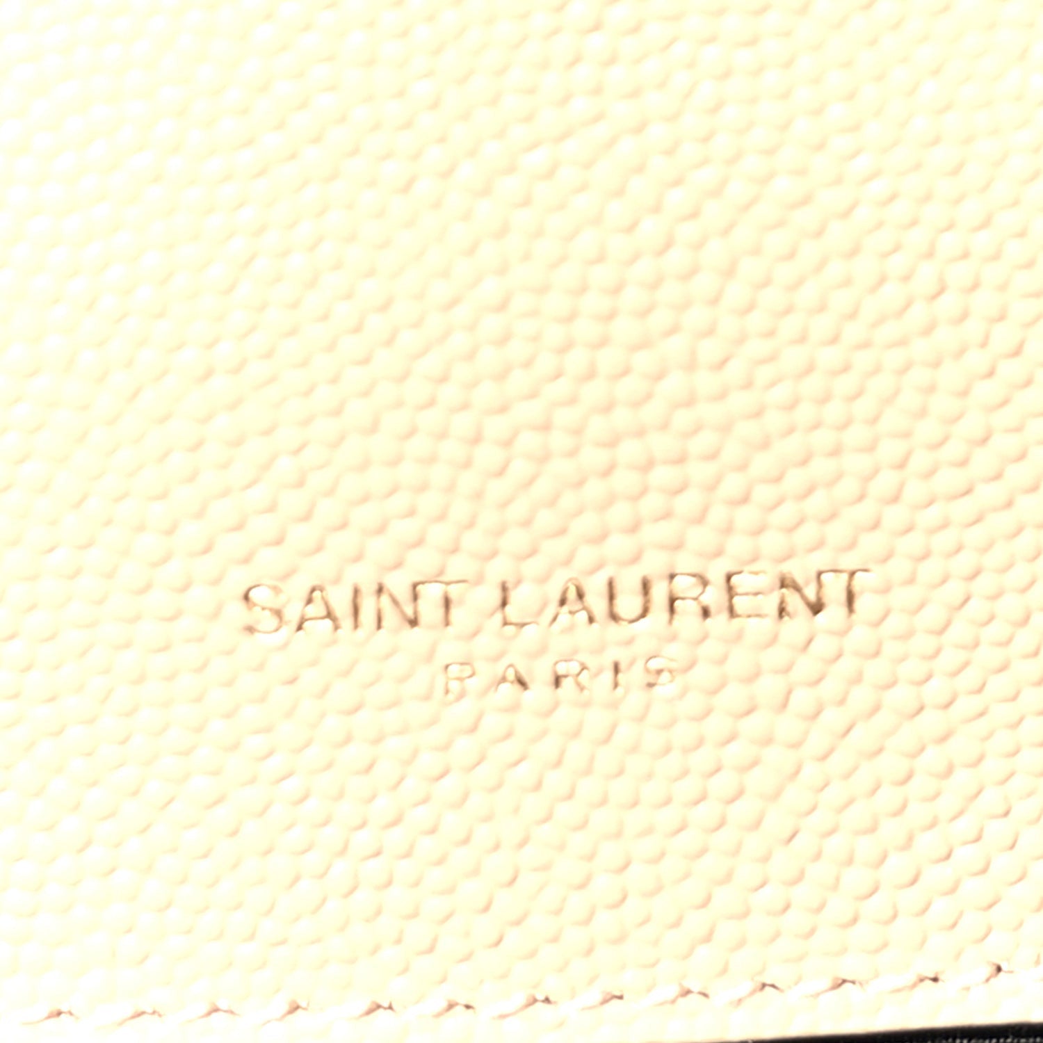Saint Laurent Grain De Poudre Textured Mixed Matelasse Medium Triquilt Monogram Satchel Dark Beige 4 of 8