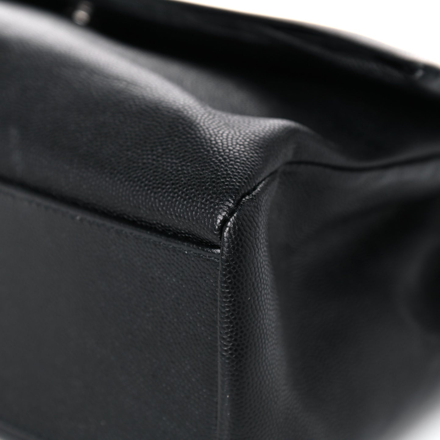 Grain De Poudre Medium West Hollywood Monogram Fold-Over Black