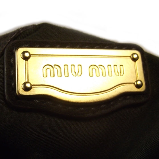 Miu Miu Suede Plisse Bag Moro 6 of 8