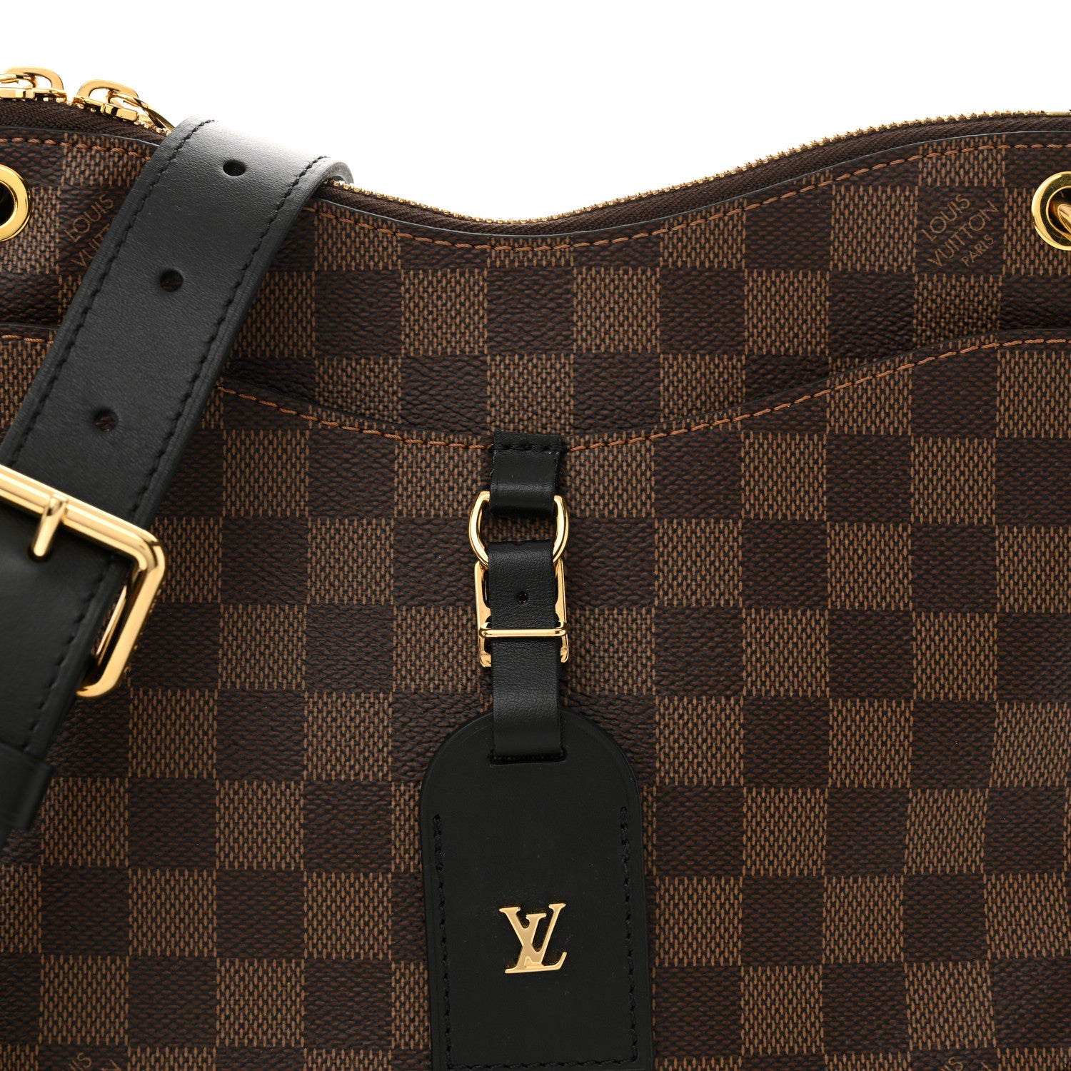 Louis Vuitton Damier Ebene Odeon PM Black 7 of 9
