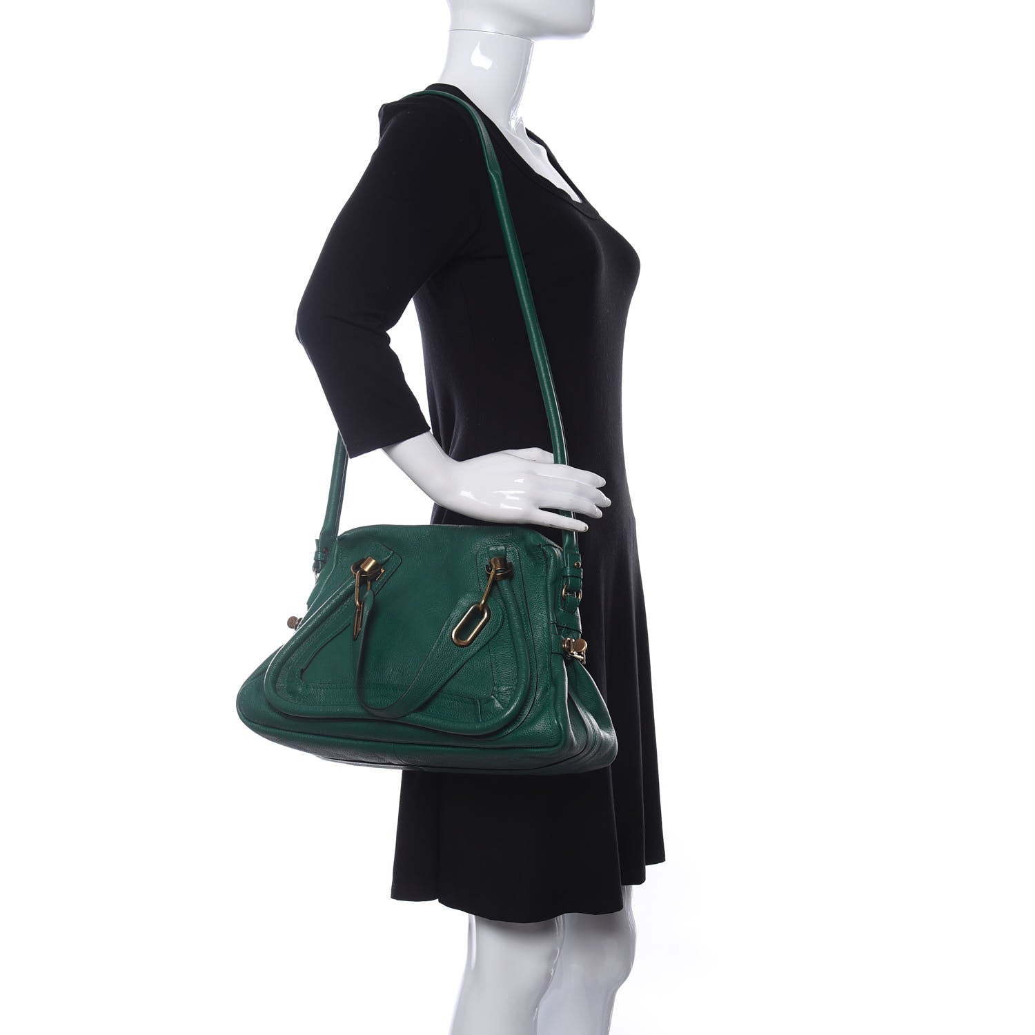 Chloe Calfskin Medium Paraty Racing Green 2 of 12