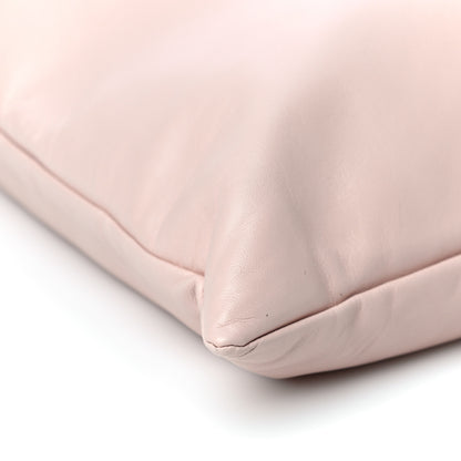 Fendi Soft Nappa Logo Medium Drawstring Pouch Bag Rosa Quarzo Black 9 of 11