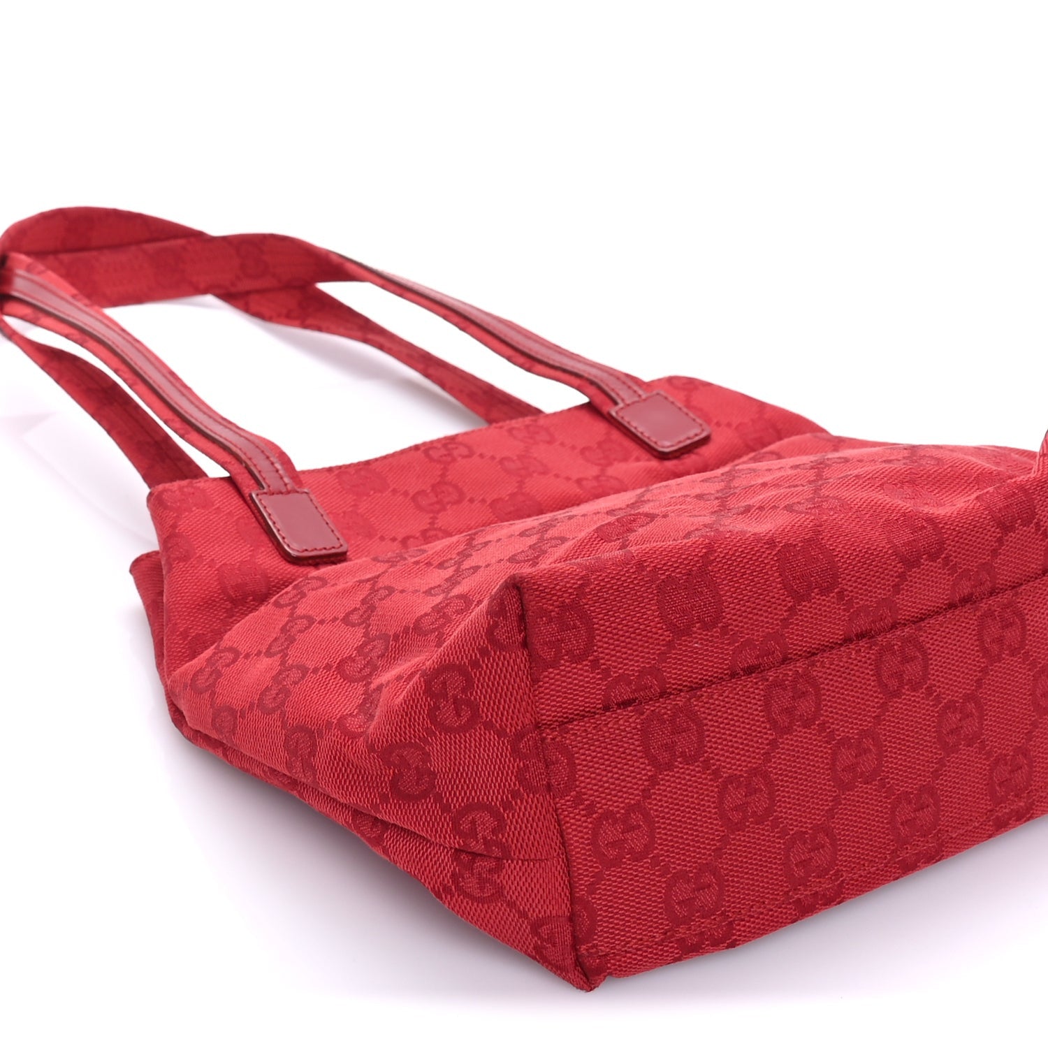 Gucci GG Monogram Tote Bag Red 7 of 7