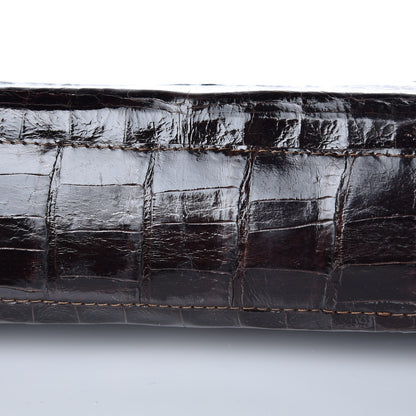 Nancy Gonzalez Crocodile Clutch Brown 8 of 8