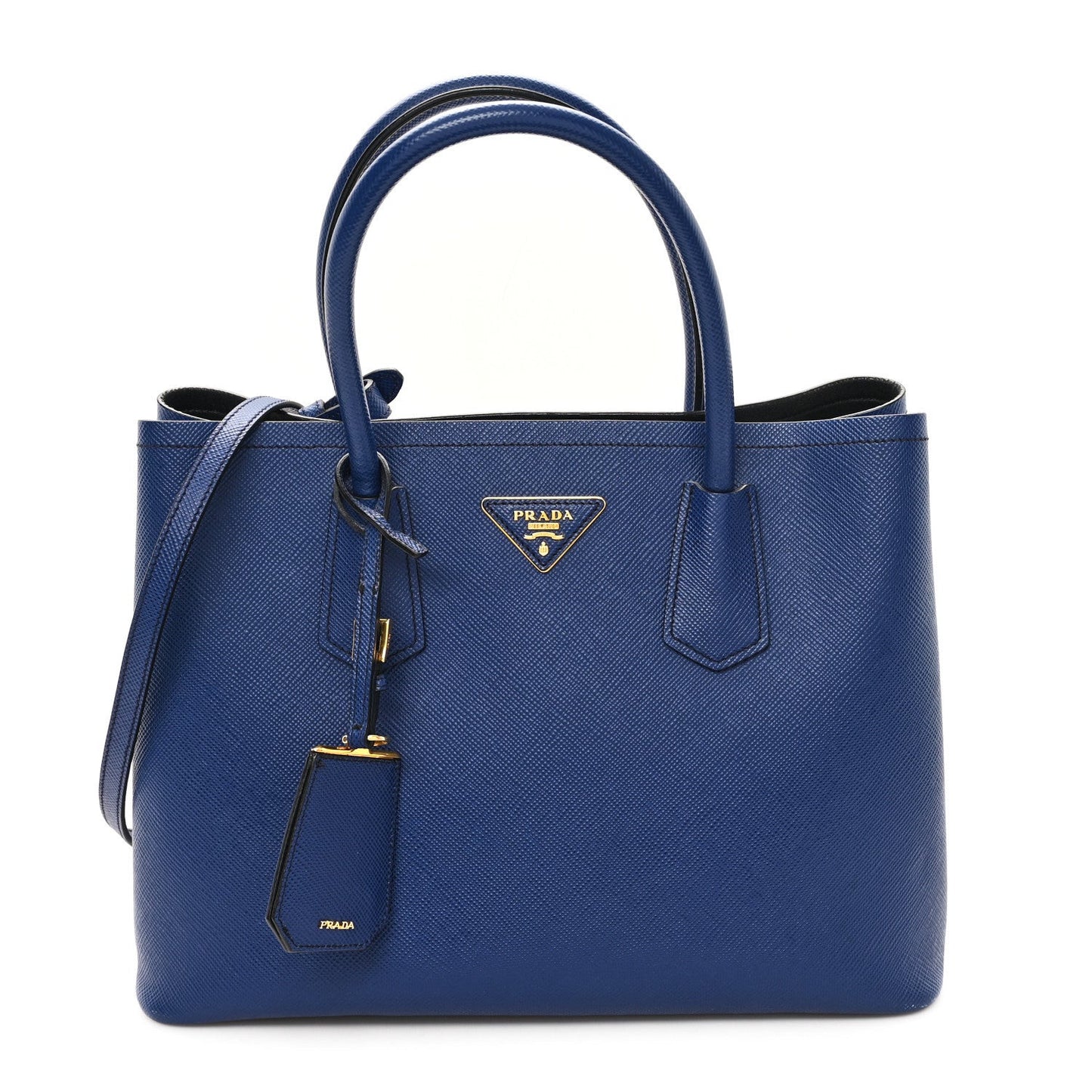 Saffiano Cuir Small Double Bag Inchiostro