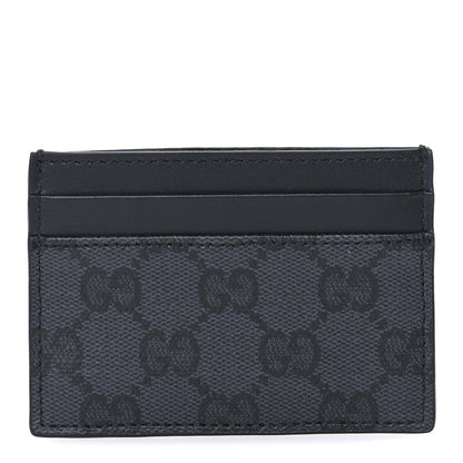 Gucci GG Supreme Monogram Card Holder  Grey Black 1 of 7