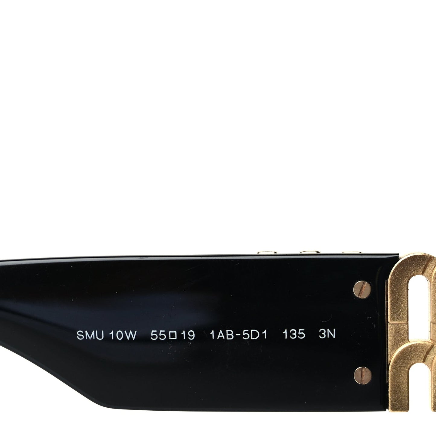 Acetate Rectangle Sunglasses SMU 10W Black
