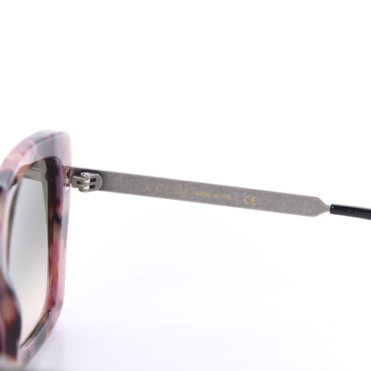 Gucci Acetate Square Frame GG0216S Sunglasses Rose Silver 6 of 8