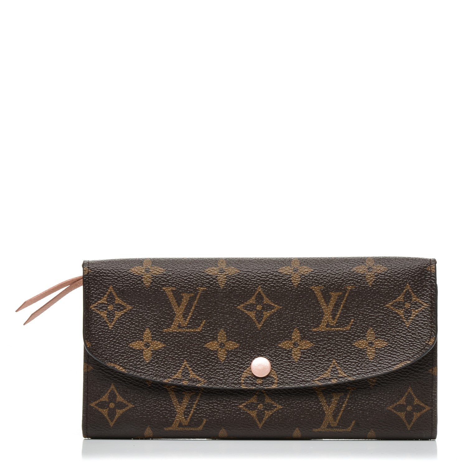 Louis Vuitton Monogram Emilie Wallet Rose Nacre 1 of 7