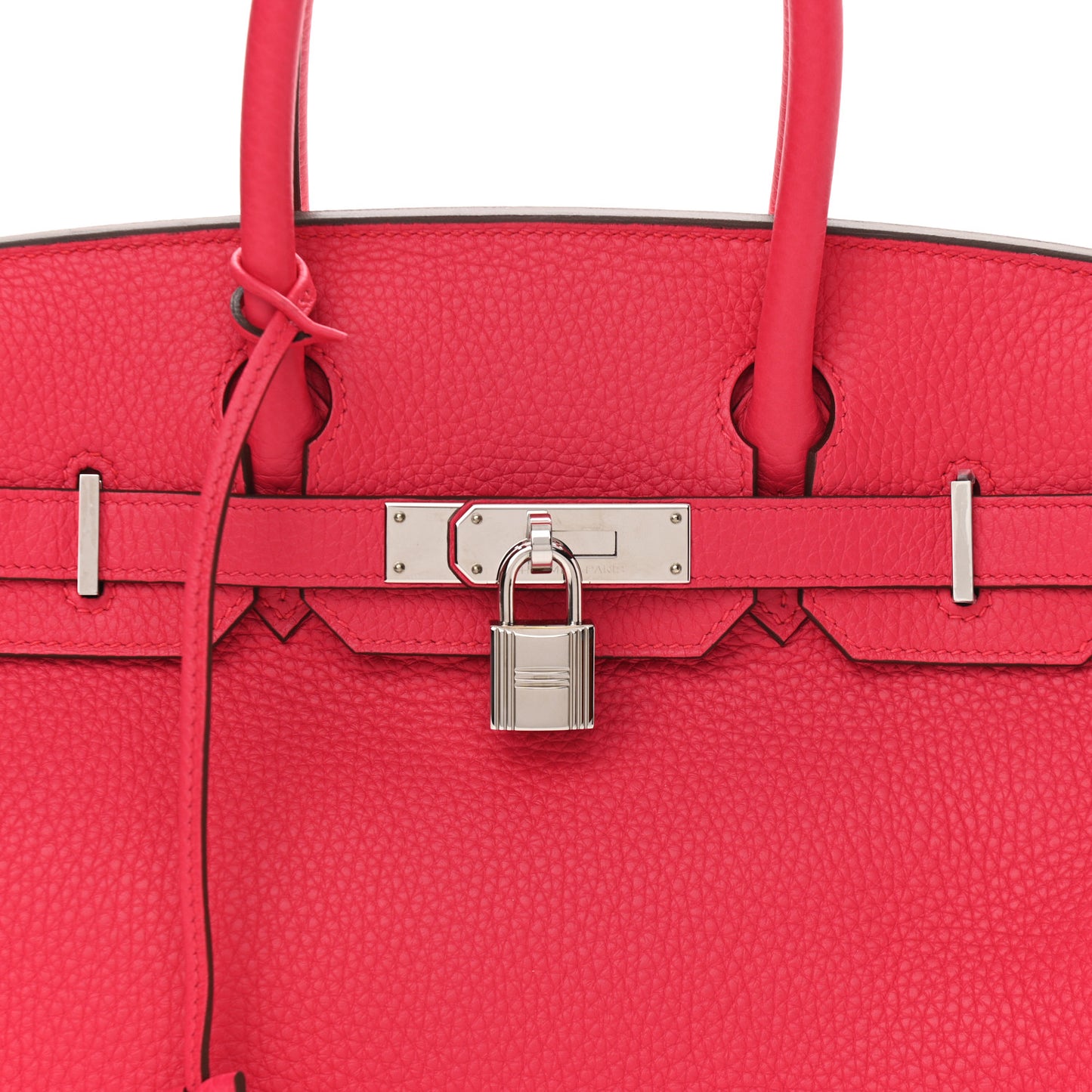 Taurillon Clemence Birkin 30 Rose Extreme