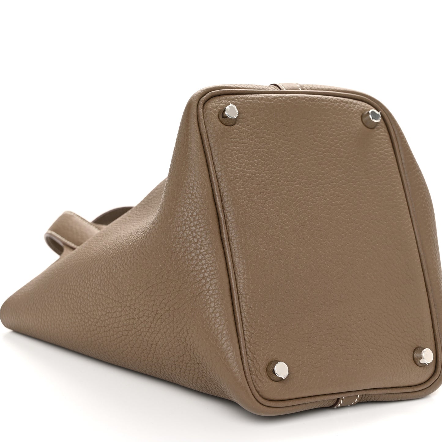 Taurillon Clemence Picotin Lock 18 PM Etoupe