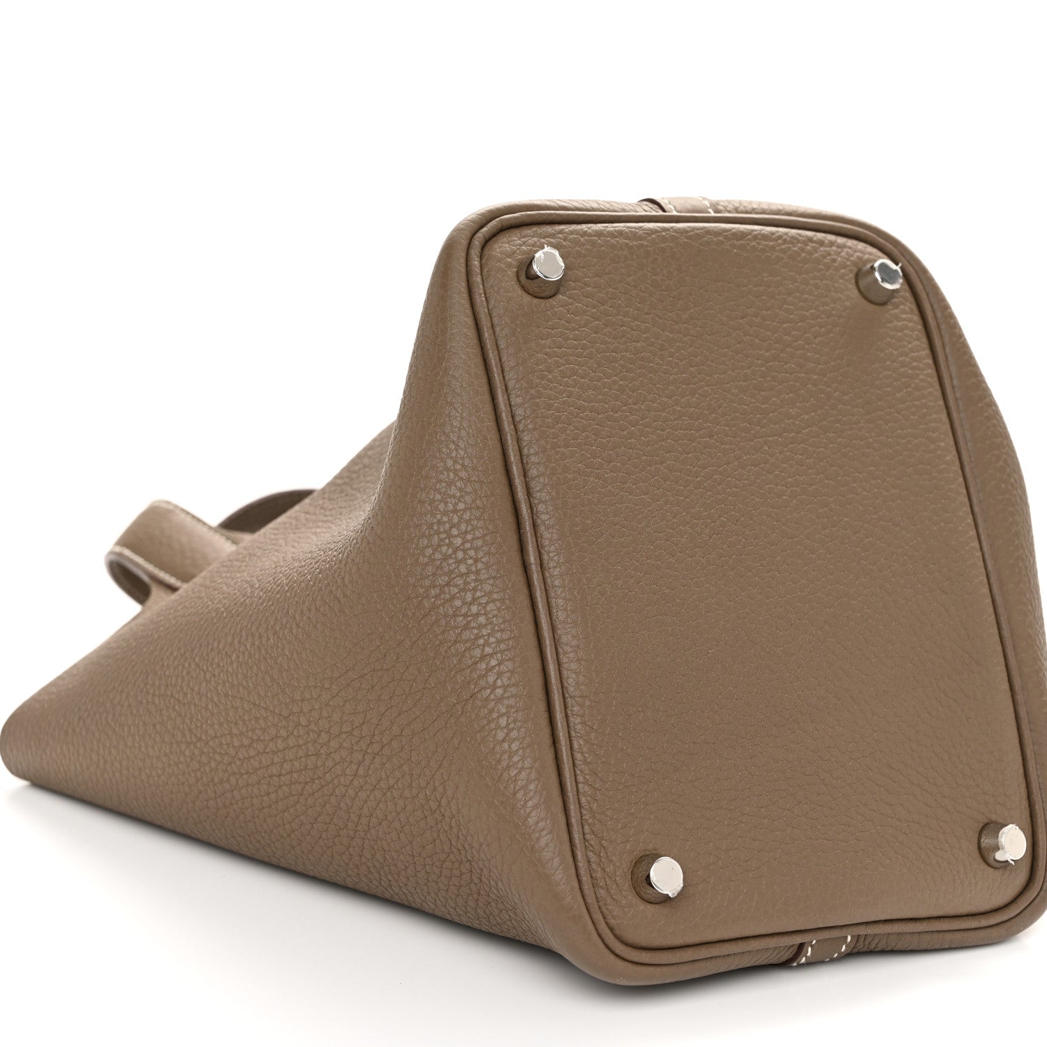 Hermes Taurillon Clemence Picotin Lock 18 PM Etoupe 9 of 11