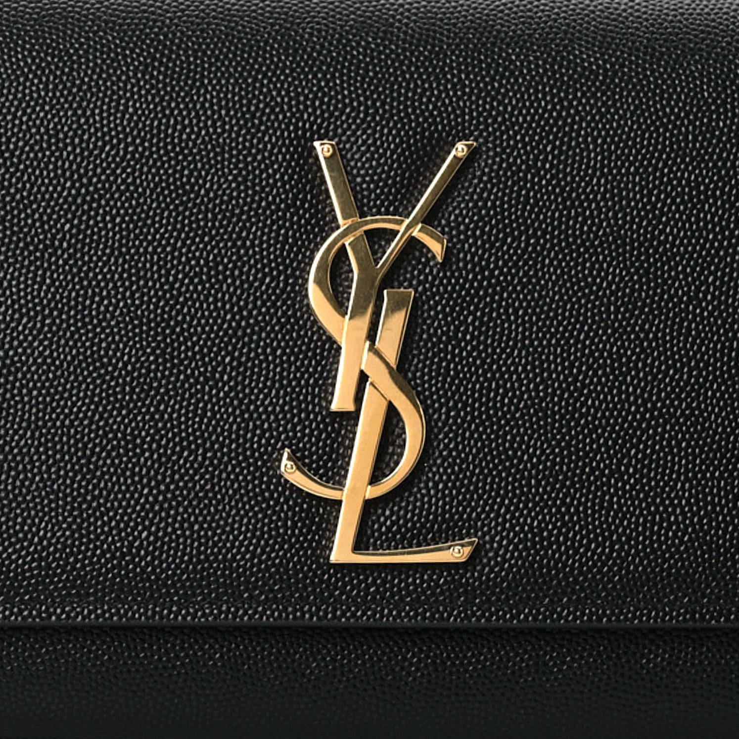 Saint Laurent Grain De Poudre Monogram Cassandre Clutch Black 7 of 7