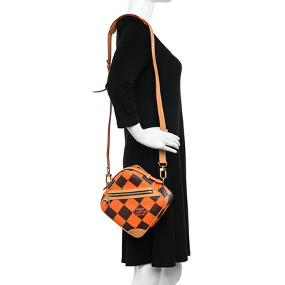 Louis Vuitton Damier Pop Chess Messenger Orange 2 of 9