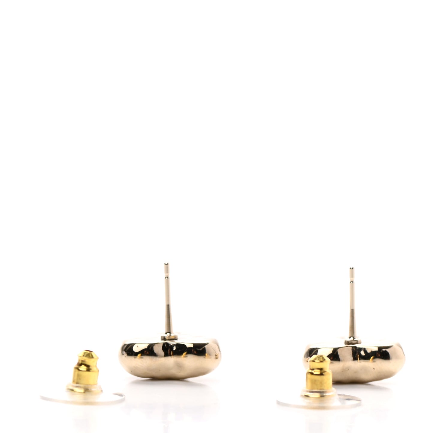 CC Heart Earrings Gold