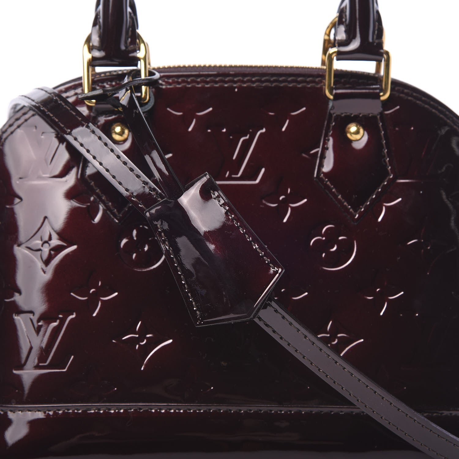 Louis Vuitton Vernis Alma BB Amarante 8 of 8