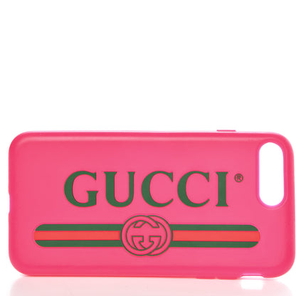 Gucci Rubber Print iPhone 7/8 Plus Case Pink 5 of 6