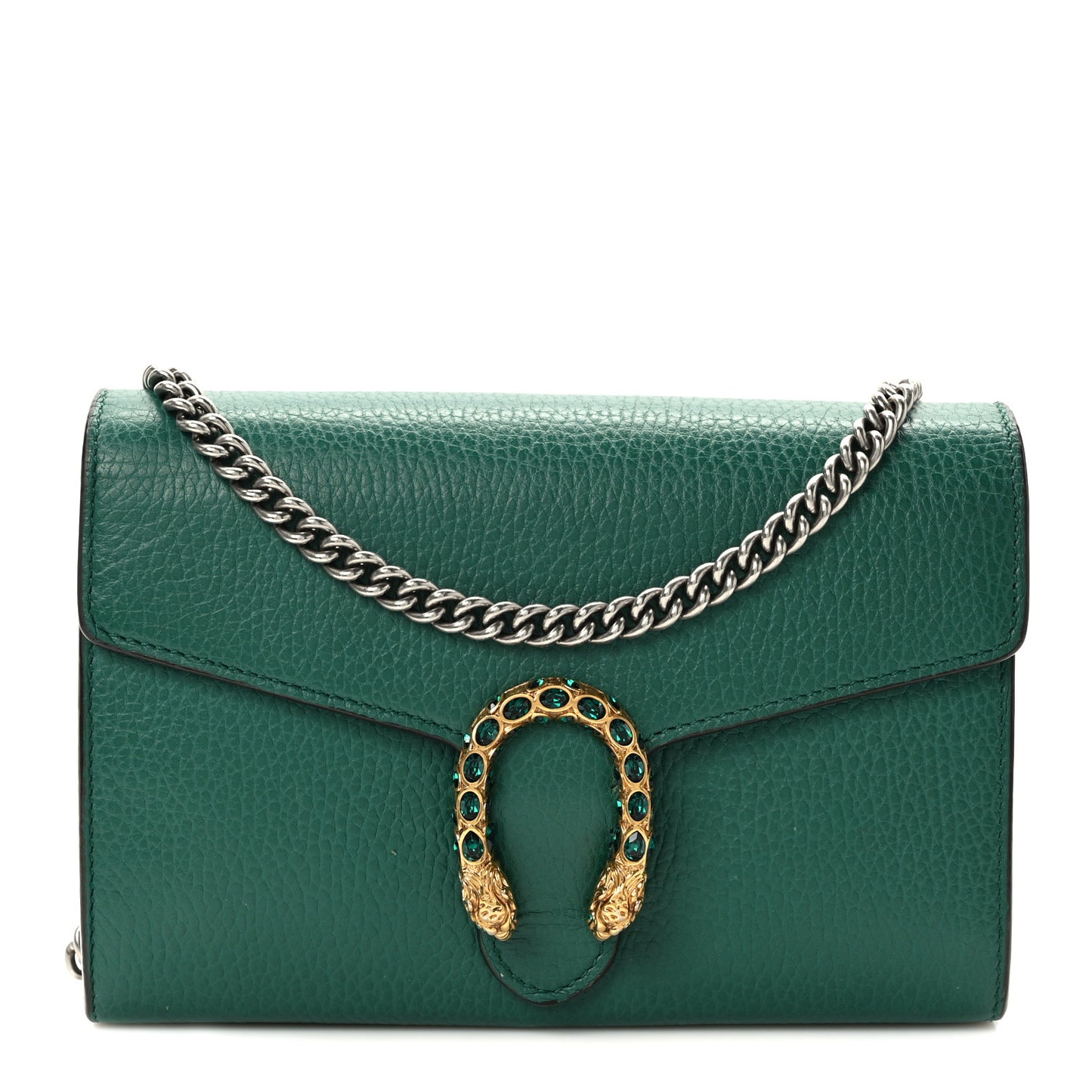 Calfskin Mini Dionysus Chain Wallet Emerald