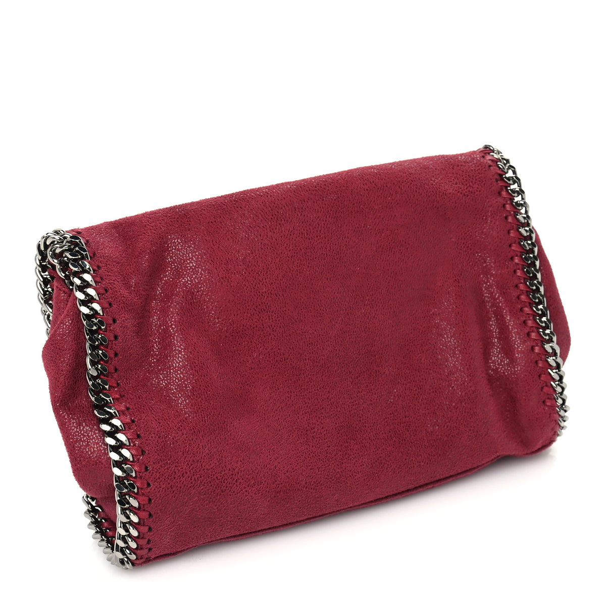 Stella McCartney Shaggy Deer Tiny Fold Over Falabella Tote Plum 2 of 8