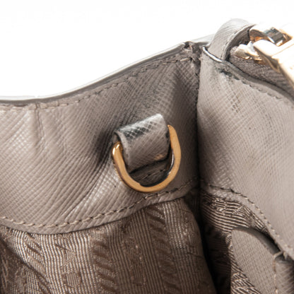 Prada Saffiano Medium Galleria Double Zip Tote Pomice 12 of 12