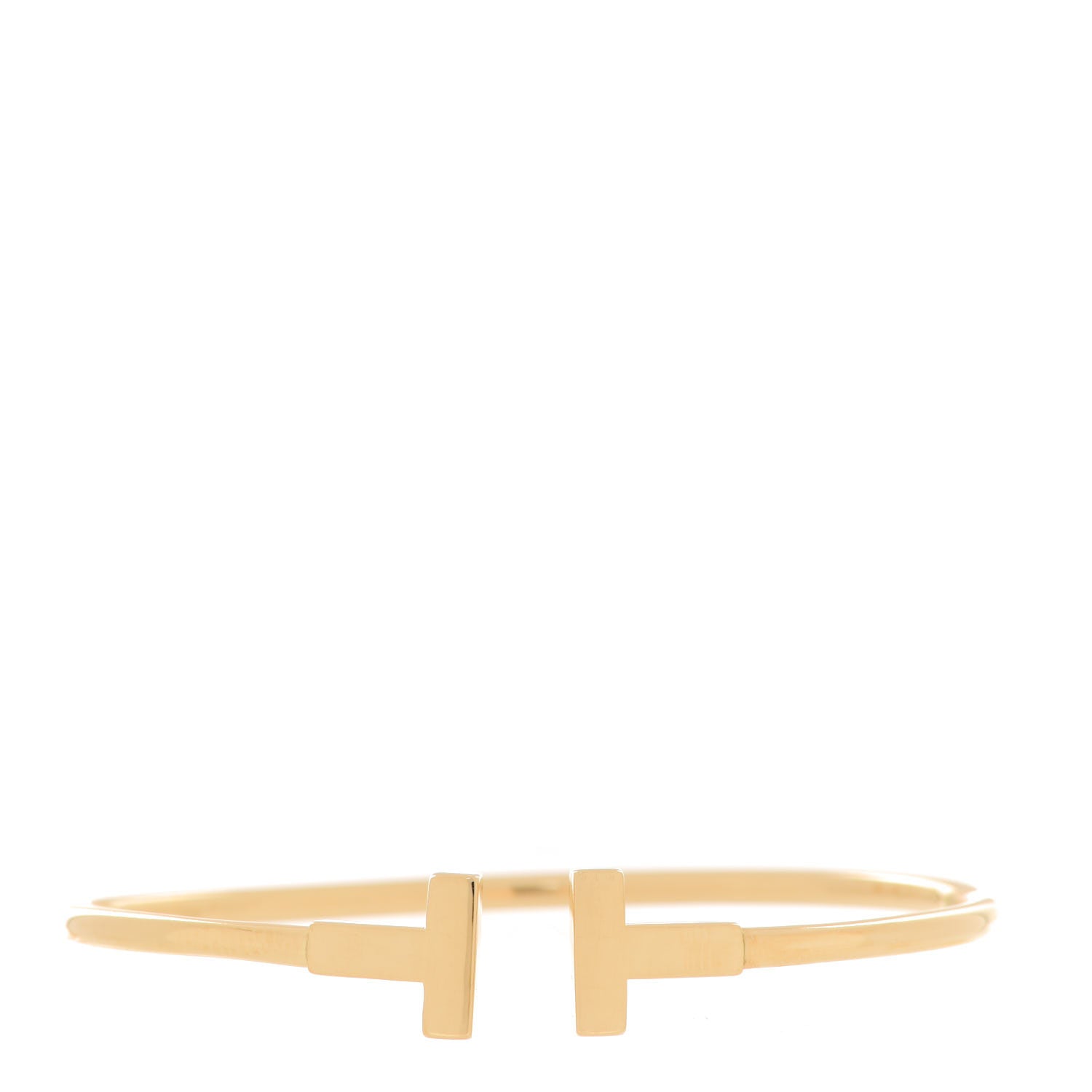 Tiffany 18K Yellow Gold T Wire Bracelet 1 of 5