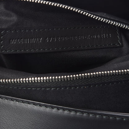 Balenciaga Cotton Canvas Calfskin Navy Tote Natural Black 7 of 10