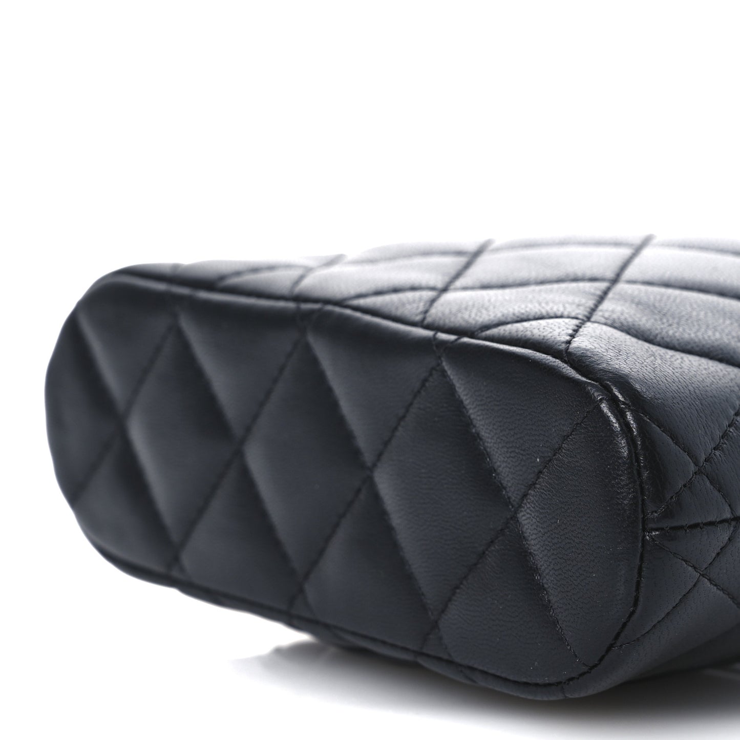 Lambskin Quilted Classic Clutch With Chain Black