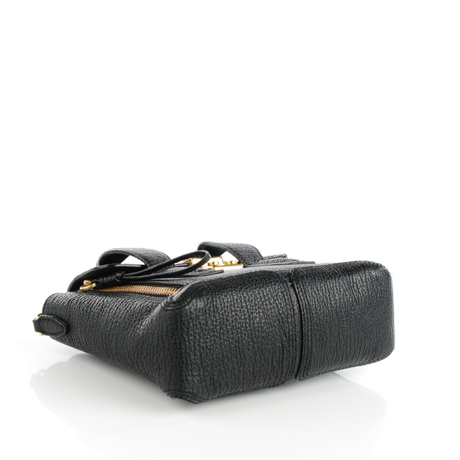 3.1 Phillip Lim 3.1 Textured Calfskin Mini Pashli Satchel Black 4 of 9