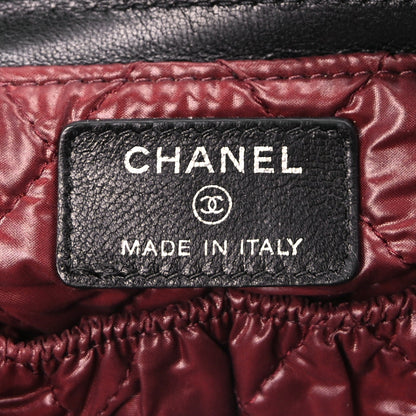 Chanel Lambskin Quilted Flap Cosmetic Case Black 6 of 8