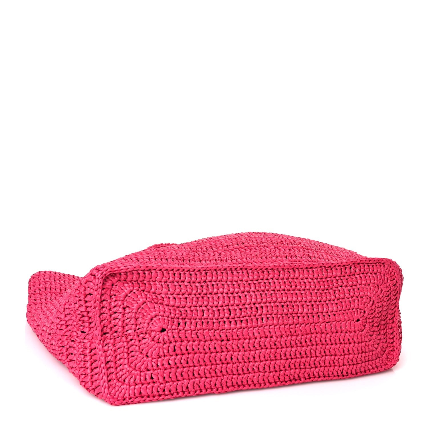 Saint Laurent Raffia Rive Gauche Tote Pink 3 of 9