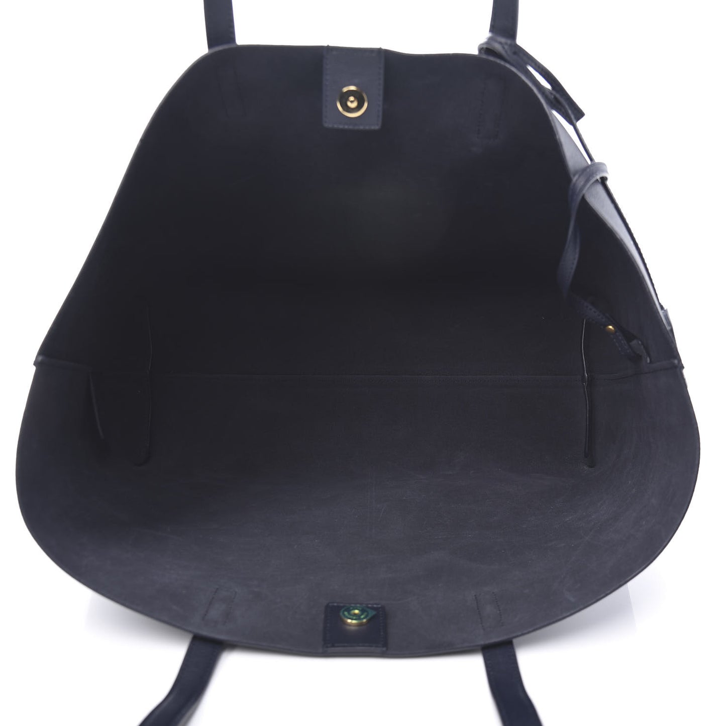 Calfskin Large Shopping Tote Deep Marine