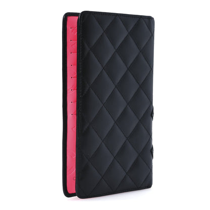 Chanel Calfskin Quilted Cambon Yen Wallet Black 3 of 7