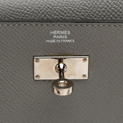 Hermes Epsom Kelly Longue Wallet Gris Mouette 6 of 7
