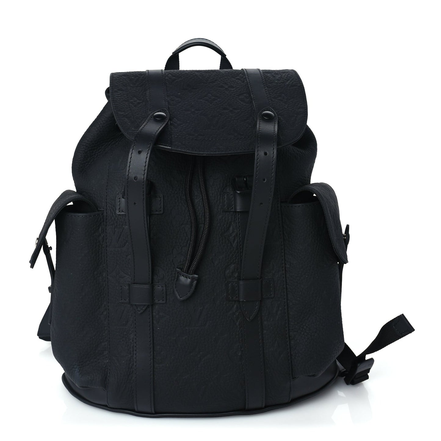 Taurillon Monogram Christopher MM Backpack  Black