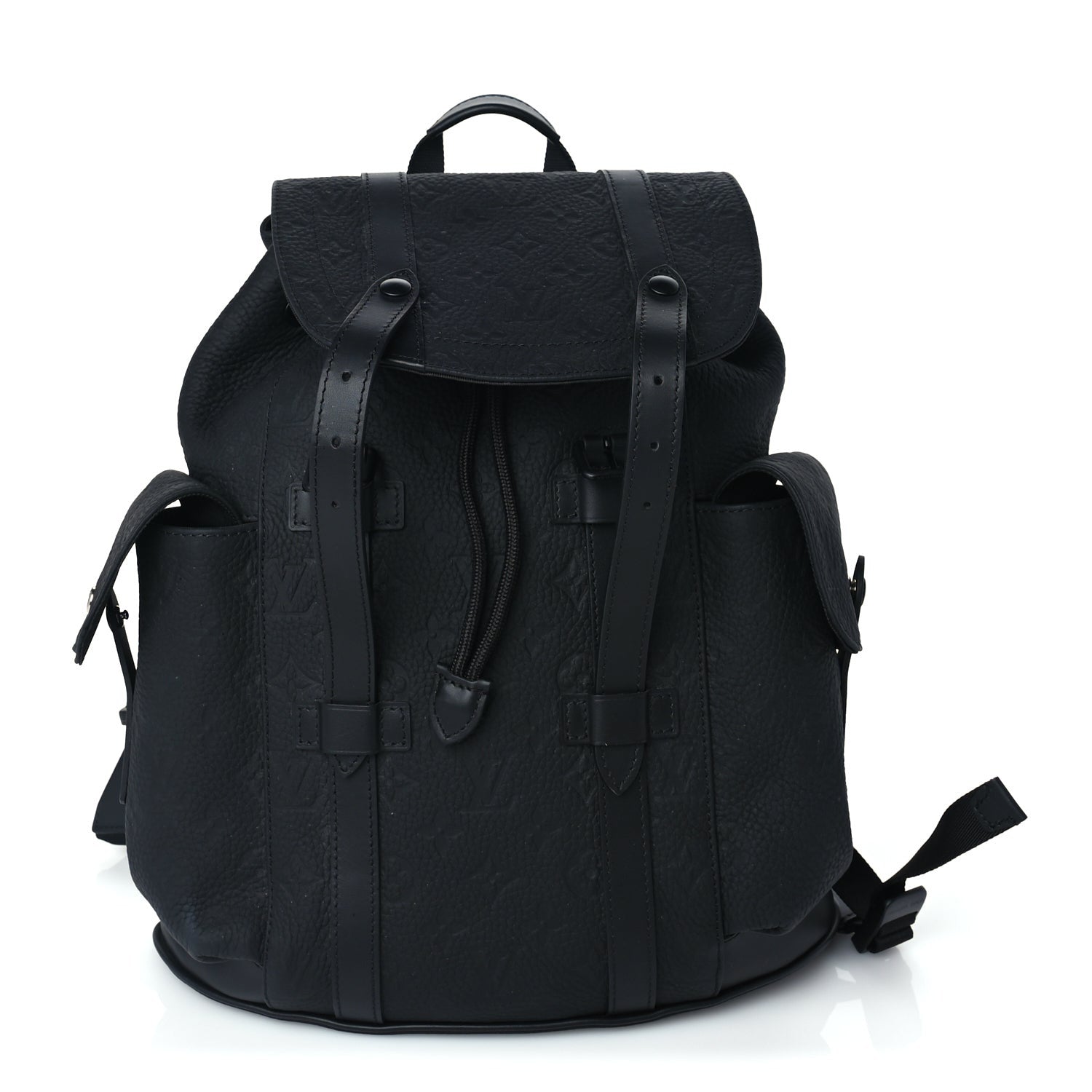 Louis Vuitton Taurillon Monogram Christopher MM Backpack  Black 1 of 8