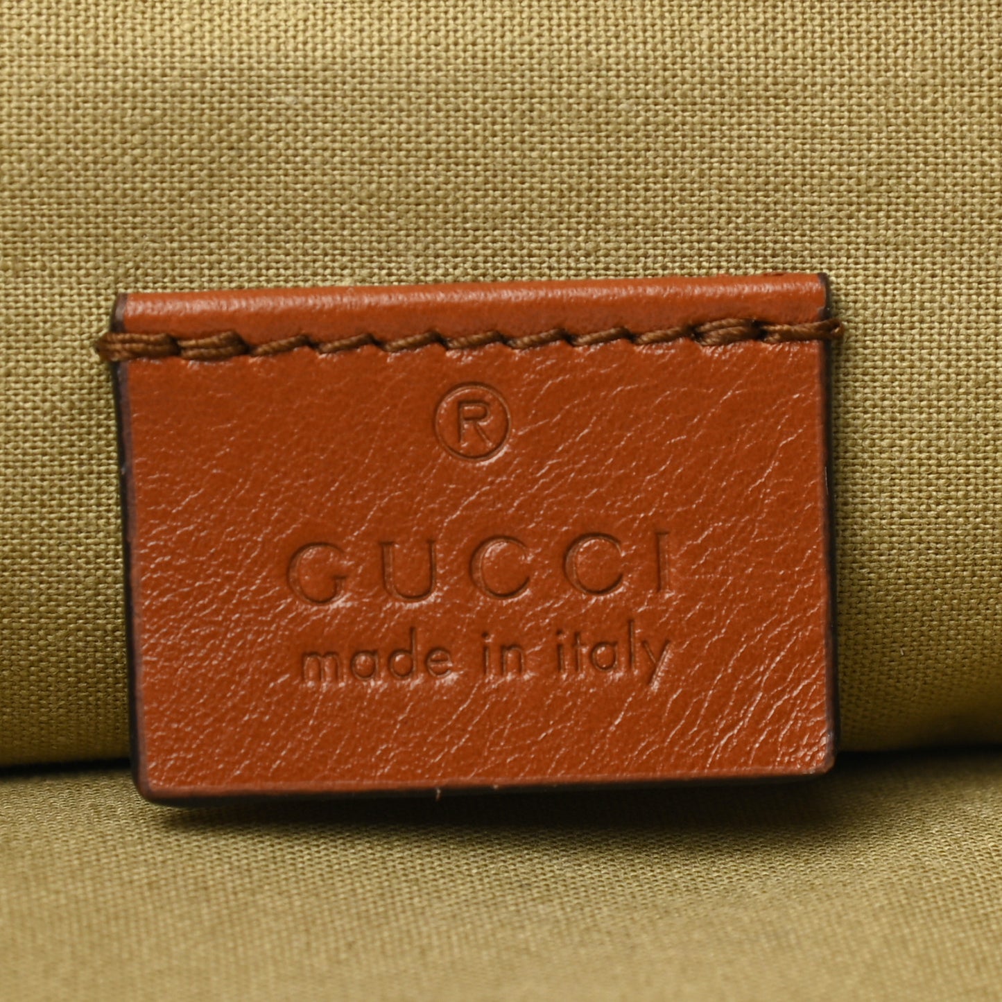 Vintage Canvas Web Pouch Sand Cuir