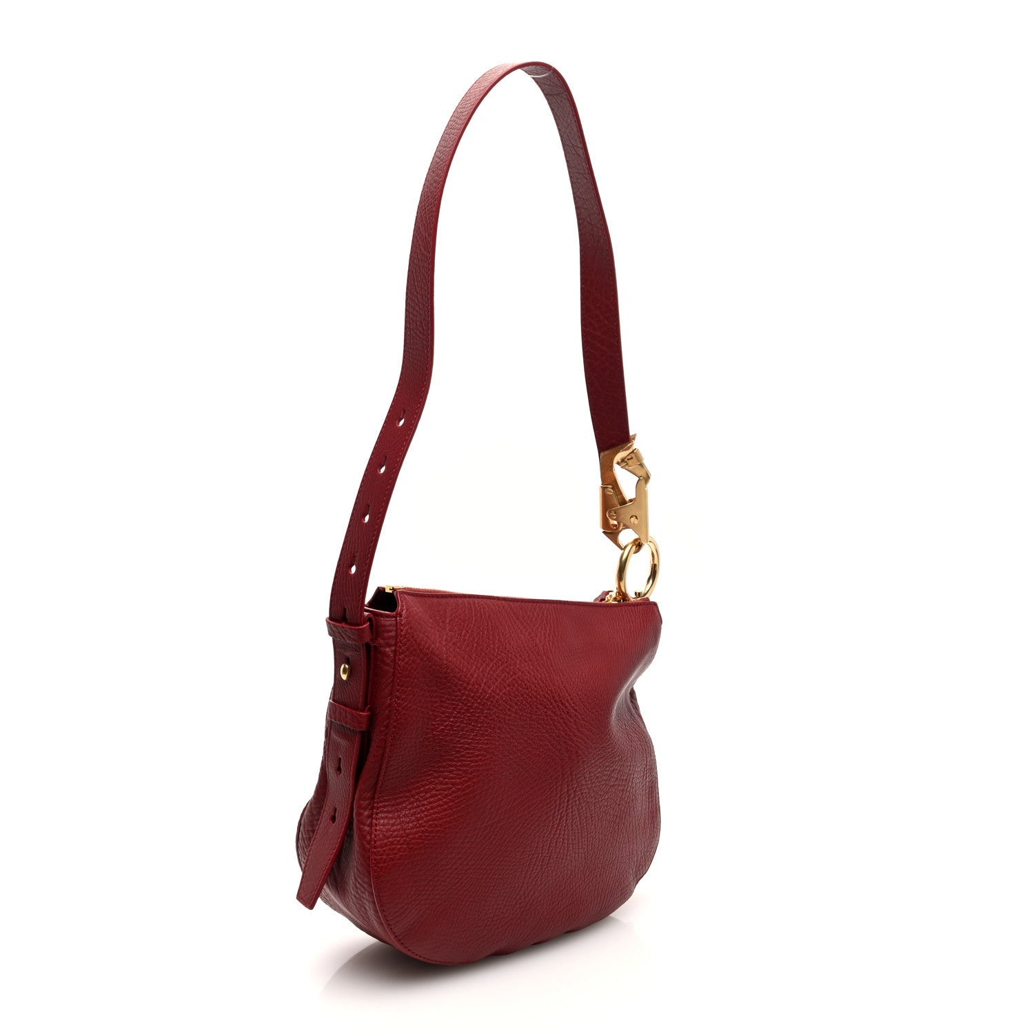 Burberry Grainy Calfskin Small Knight Bag Ruby 3 of 7