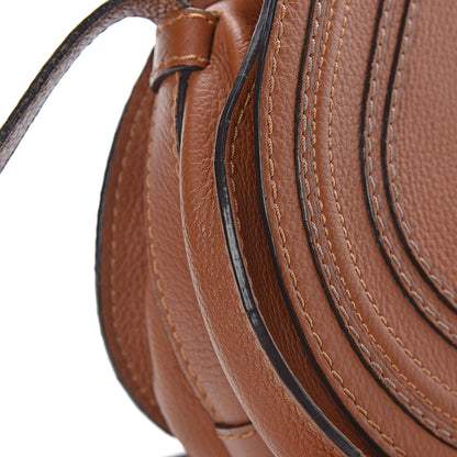 Chloe Calfskin Mini Marcie Round Crossbody Bag Tan 11 of 13