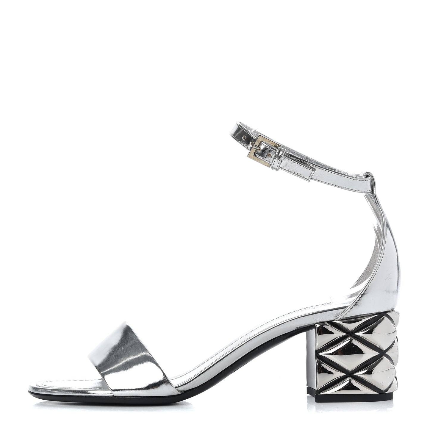 Calfskin Silver Light Sandal 37.5 Argent