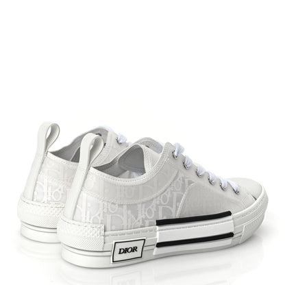 Christian Dior Technical Canvas Oblique Oblique Mens B23 Low Top Sneakers 40 White 5 of 9