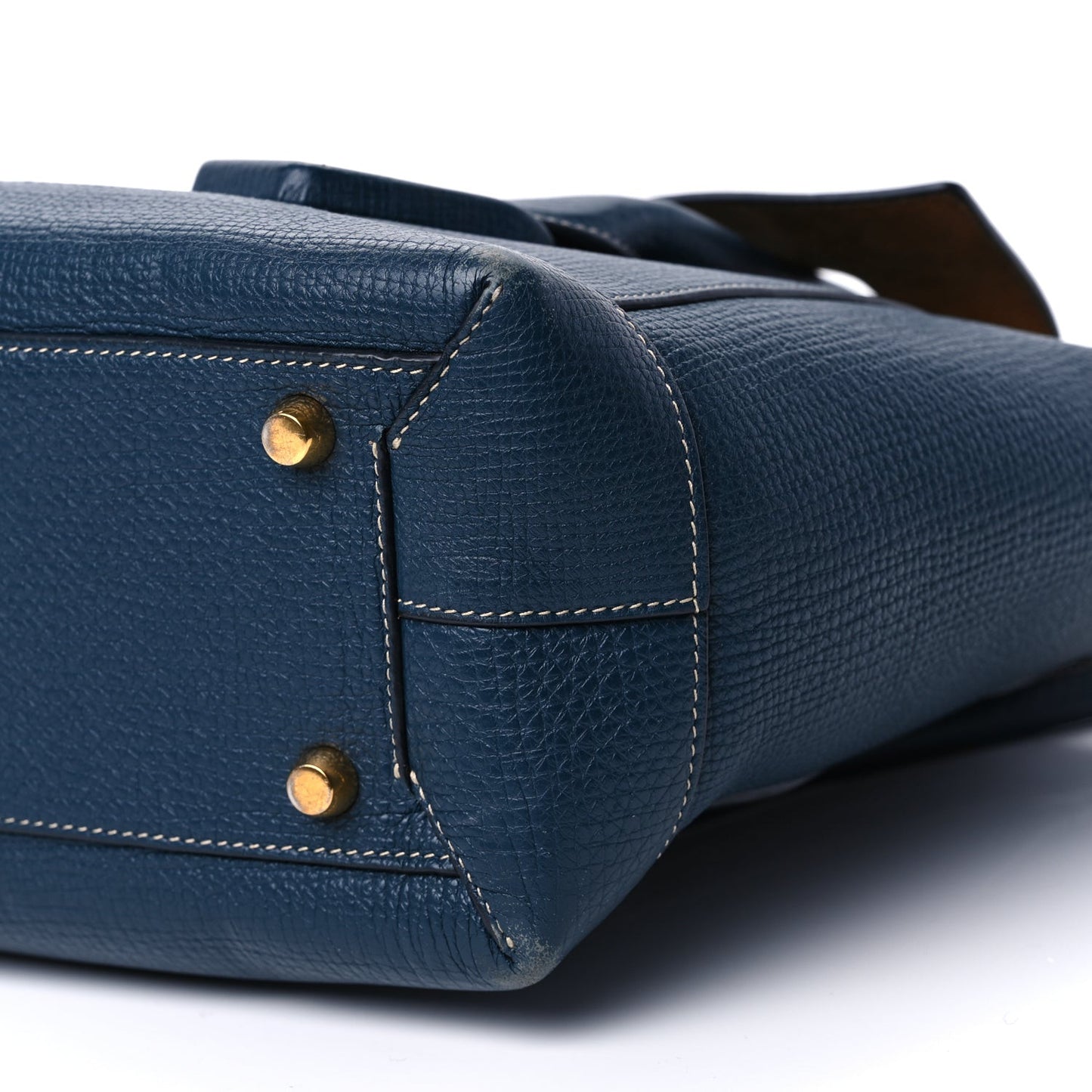 Grainy Calfskin Small Arco Dark Blue