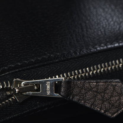Hermes Taurillon Clemence Birkin 30 Black 12 of 29