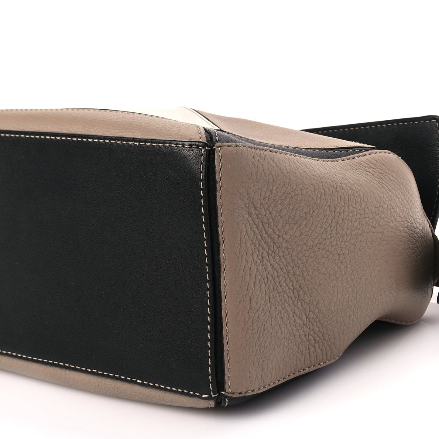 Calfskin Small Puzzle Bag Taupe Black
