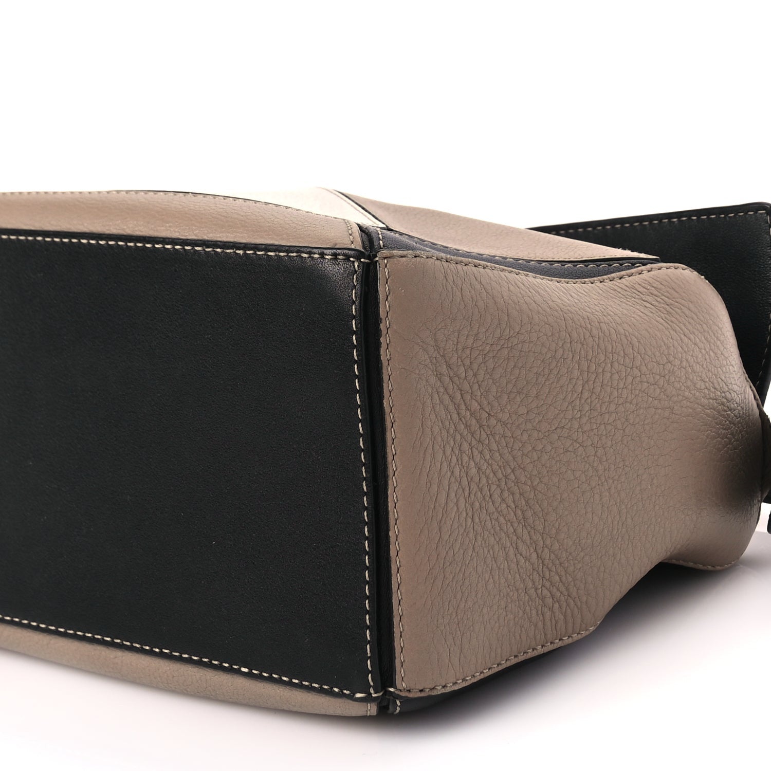 Loewe Calfskin Small Puzzle Bag Taupe Black 8 of 8