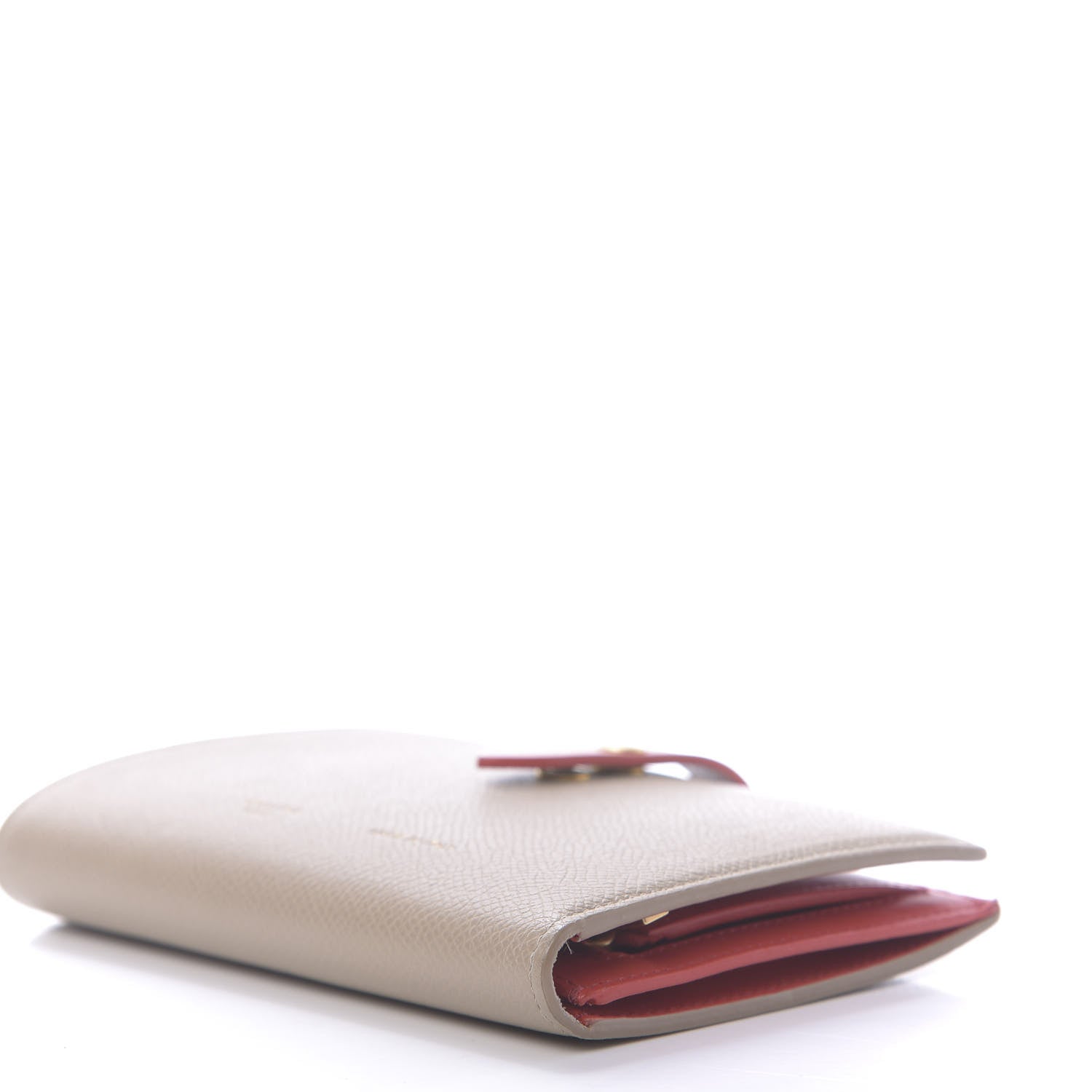 Celine Grained Calfskin Large Multifunction Strap Wallet Pop Red Chalk 9 of 11